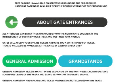 About Parking, Entrances, and Ticket Types